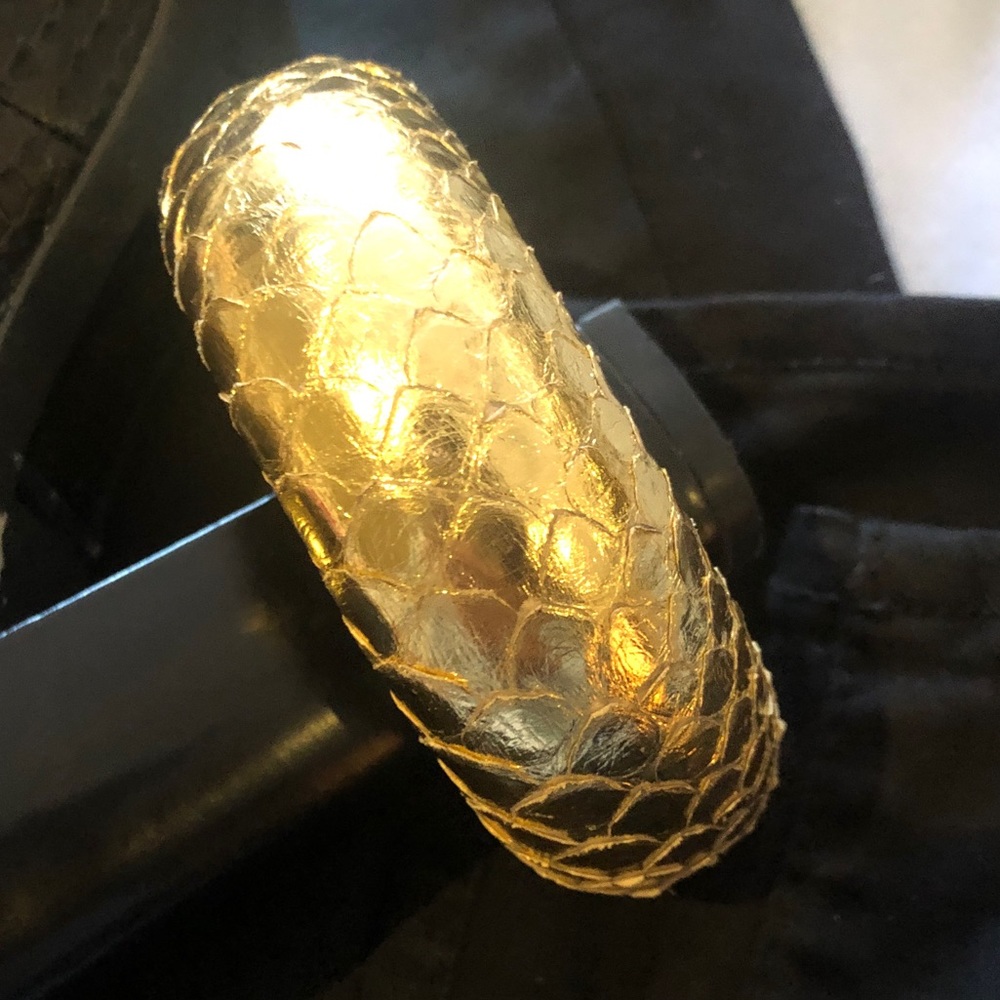 Ted Rossi leather bangle vintage